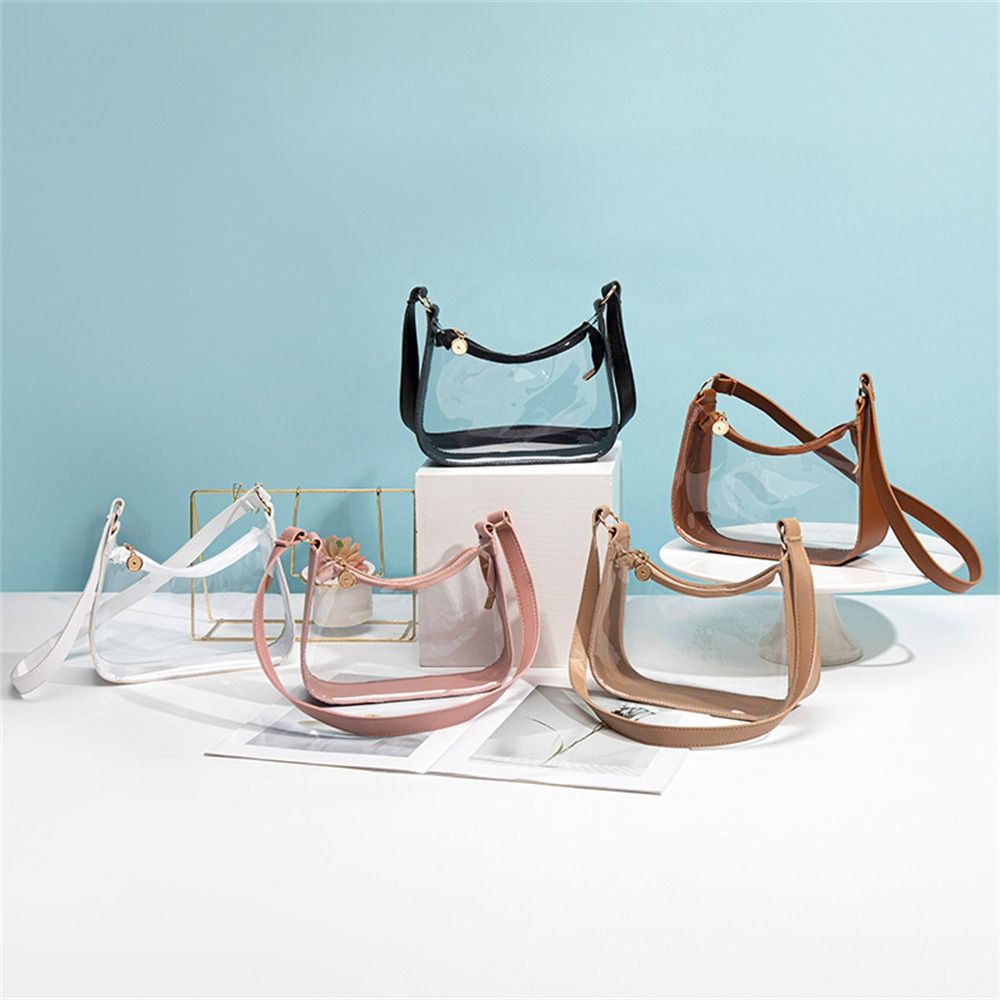 Jelly Bag Clear Pvc - Candy Color Transparent Shoulder Bag Daily