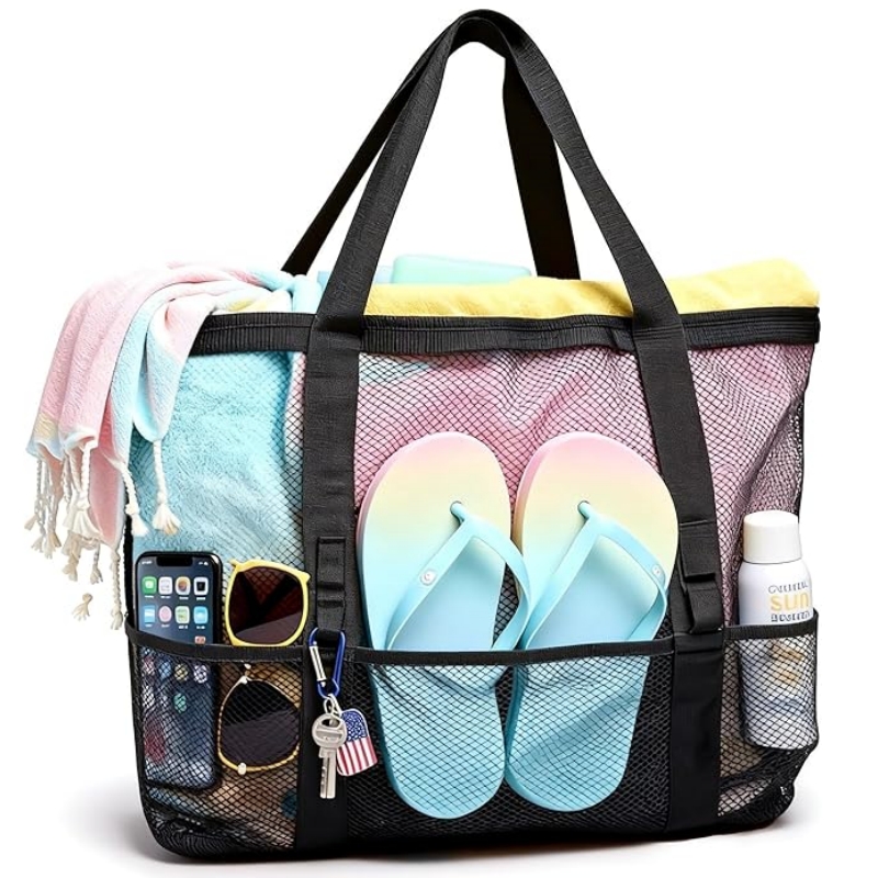 Women Bags Large - Travel Mesh Beach Bag for Women