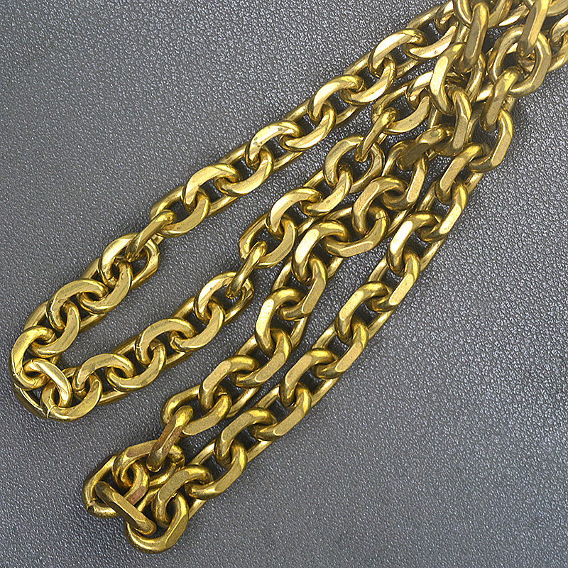 Mini Purse Chain - custom length biker brass made 9mm