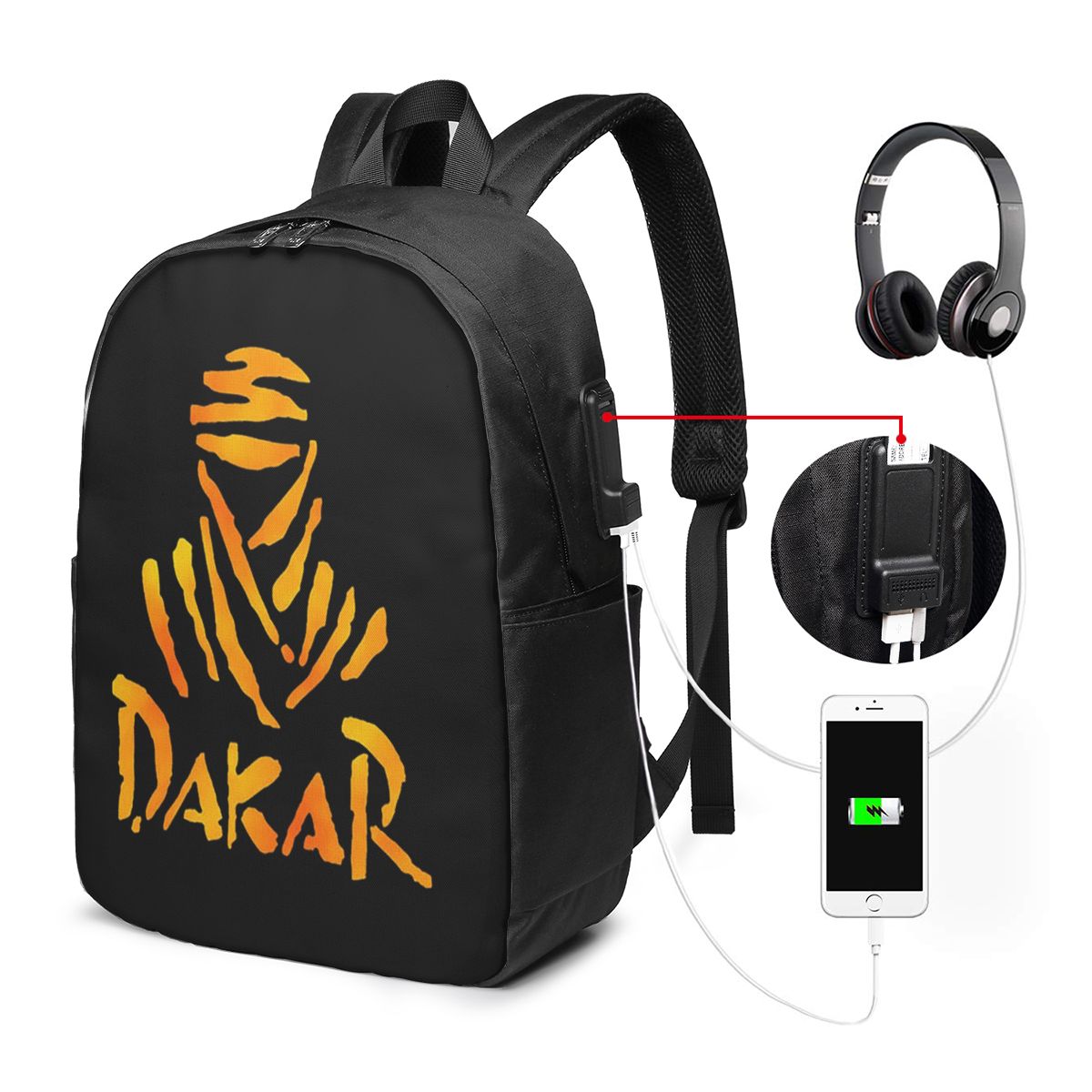 Women Bags For College - Dakar Rally Motorcycle Backpack Travel Notebook