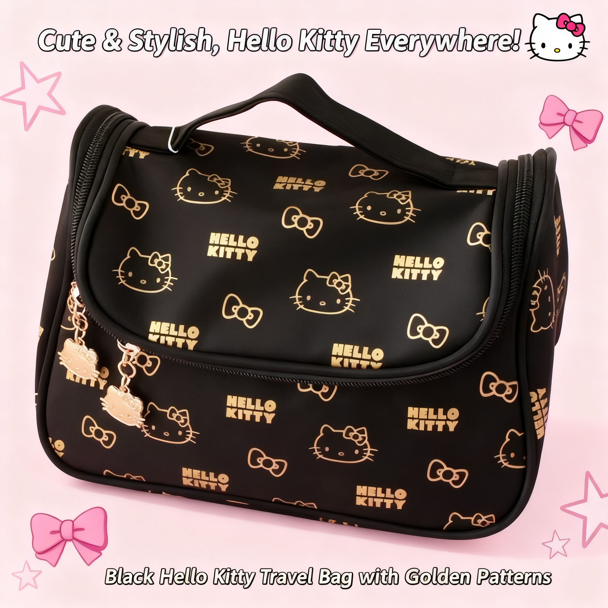 Women Bags Gift - Hello Kitty Cartoon Cute Cat Makeup