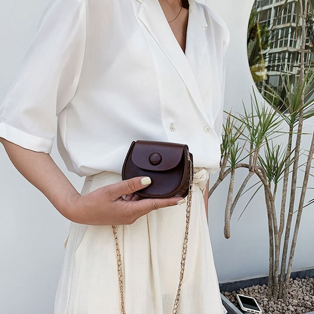 Mini Purse Chain - PU Leather Small Bag Coin Purse