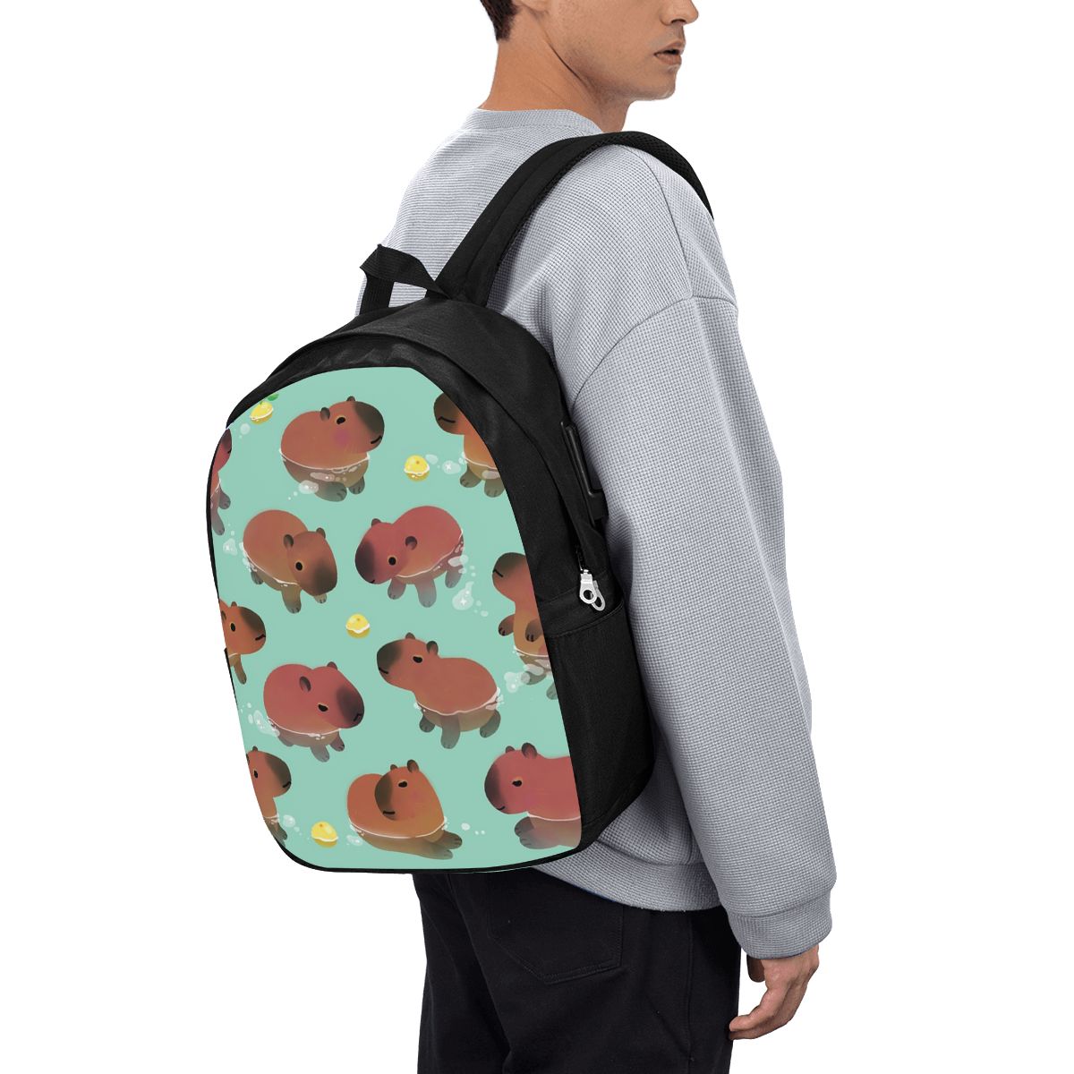Capybara Animal Pattern Backpa - огляд і ціна Women Bags For College