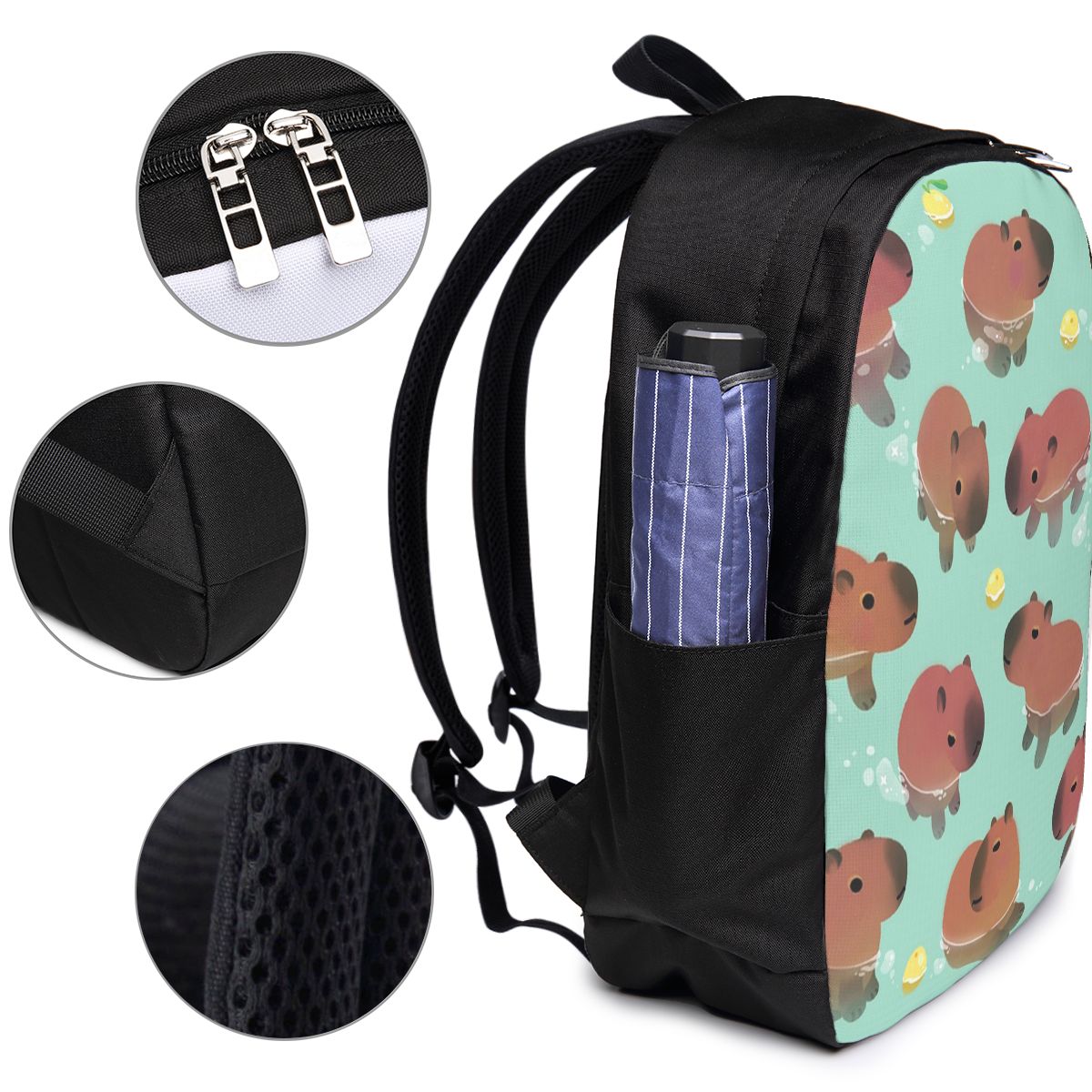 Capybara Animal Pattern Backpa - огляд і ціна Women Bags For College