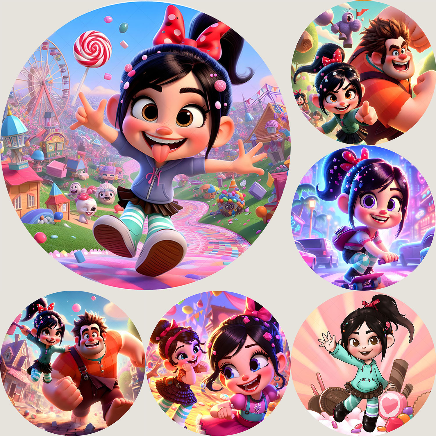 Round Cute Wreck It Ralph Them - огляд і ціна Circle Round Bag