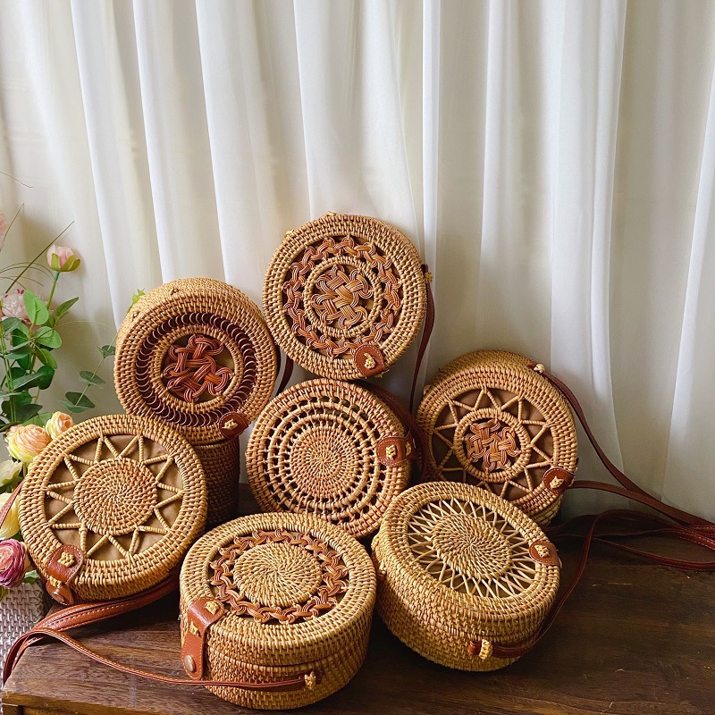 Vietnam Rattan Bag Round Woven - огляд і ціна Women Bags Vietnam