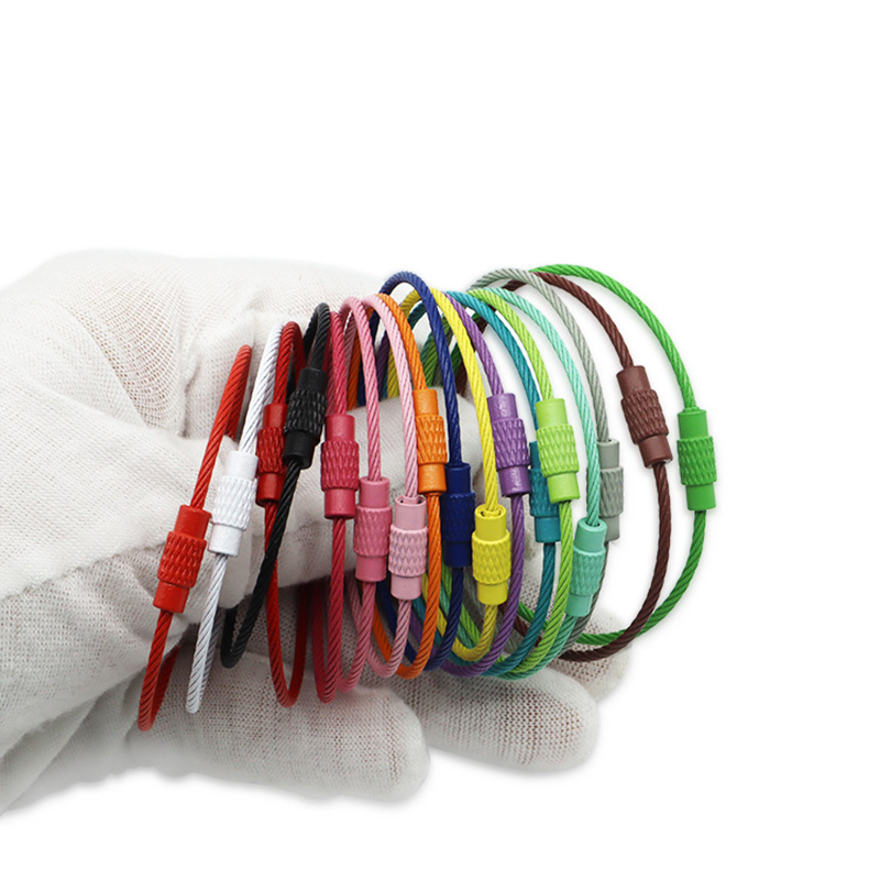 10pcs Stainless Steel Wire Key - огляд і ціна Circle Round Bag