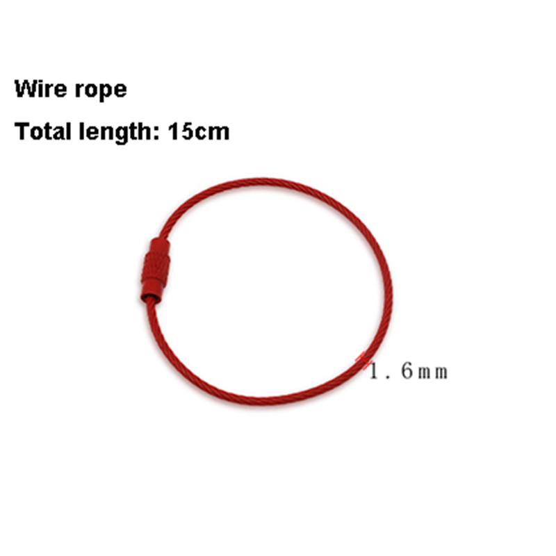 10pcs Stainless Steel Wire Key - огляд і ціна Circle Round Bag