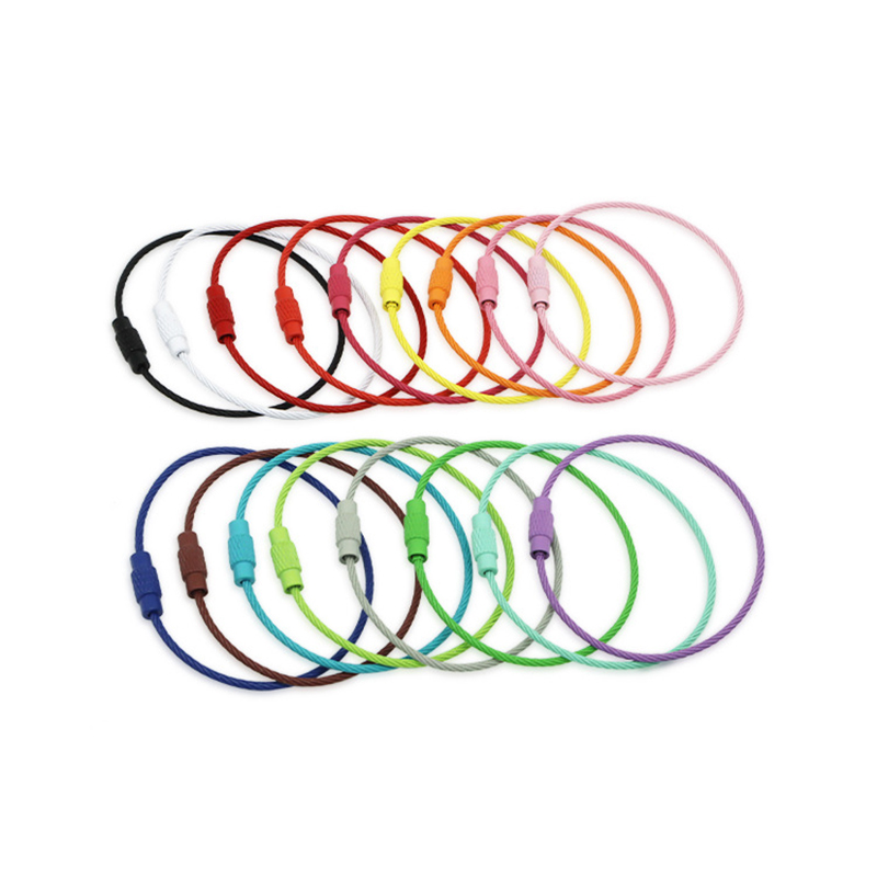10pcs Stainless Steel Wire Key - огляд і ціна Circle Round Bag