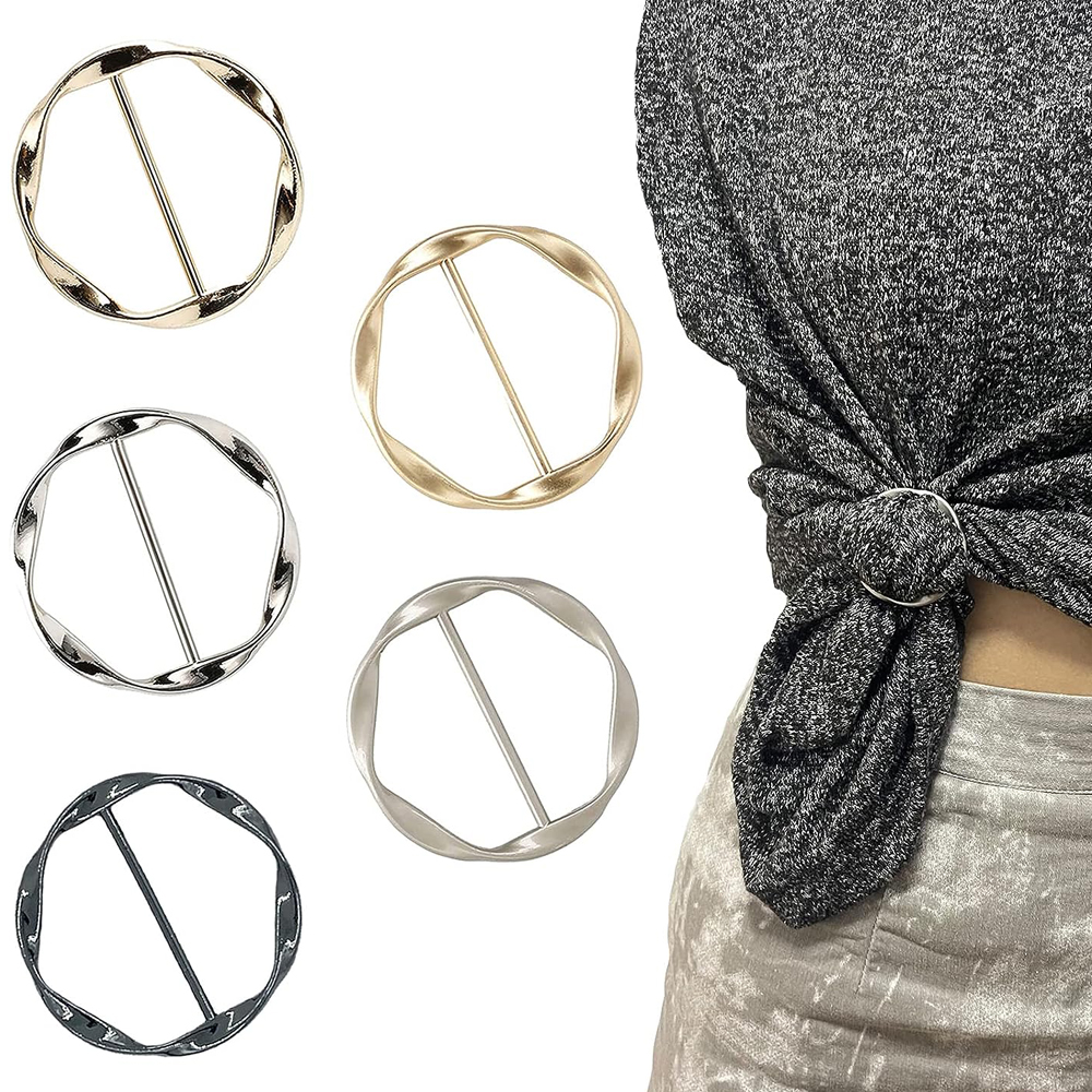 2PCS Scarf Clips and Ring T Sh - огляд і ціна Circle Round Bag