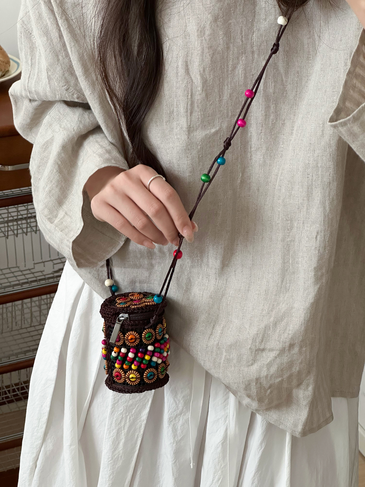 Bohemian Style Diagonal Cross  - огляд і ціна Mini Purse Chain