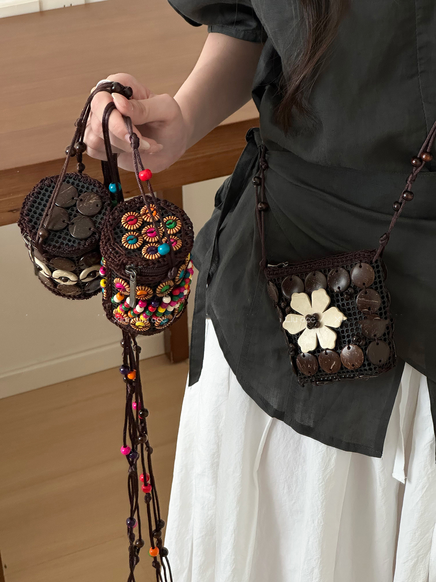 Bohemian Style Diagonal Cross  - огляд і ціна Mini Purse Chain