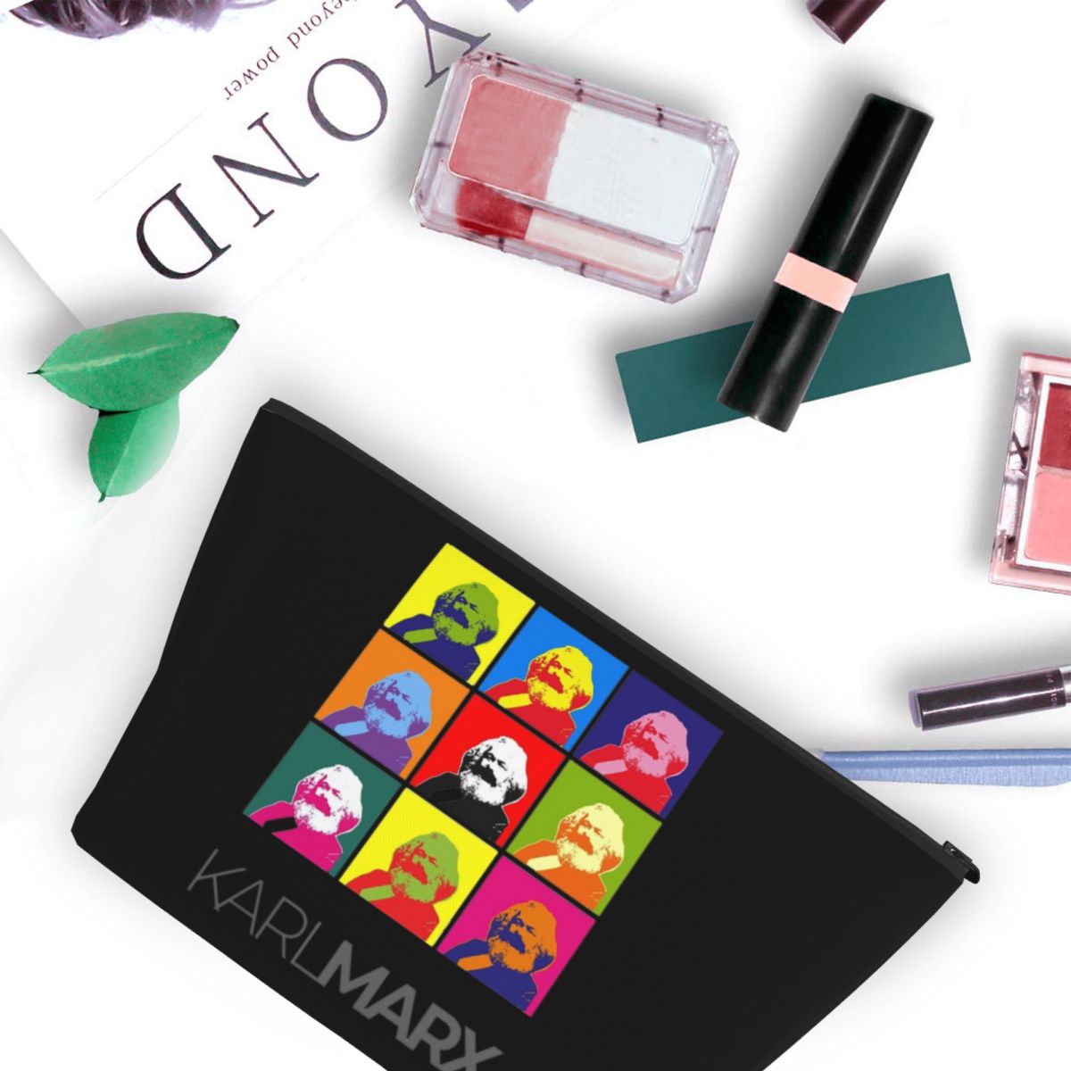 Karl Marx Makeup Bag for Women - огляд і ціна Women'S Karl Bags