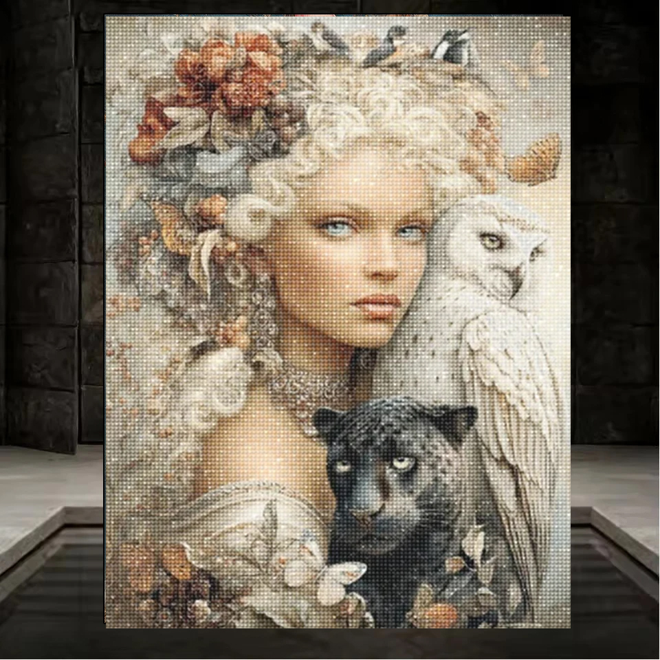 DIY Diamond Painting Portrait  - огляд і ціна Circle Round Bag