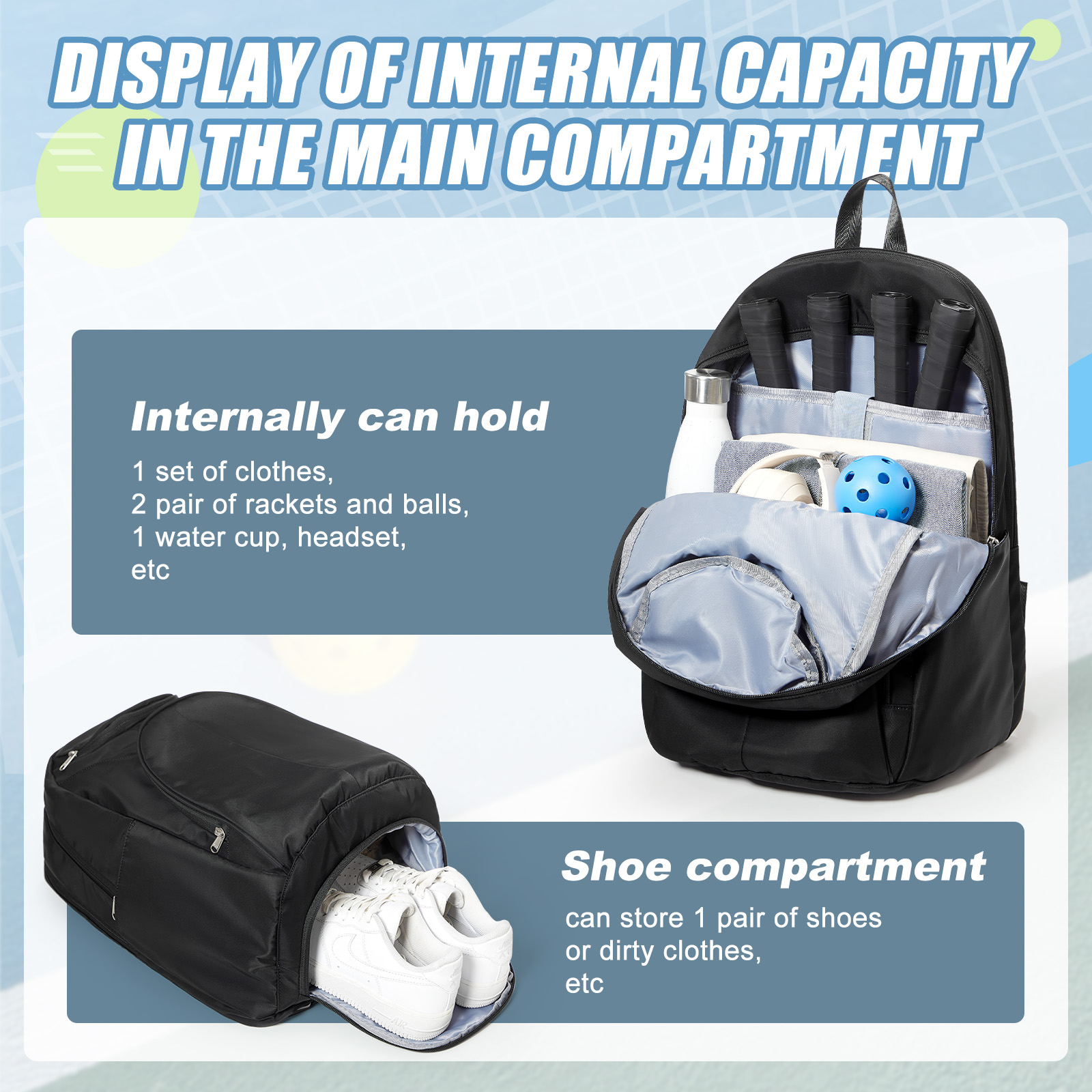 Tennis Bag Tennis Backpack 2 R - огляд і ціна Women Bags Large
