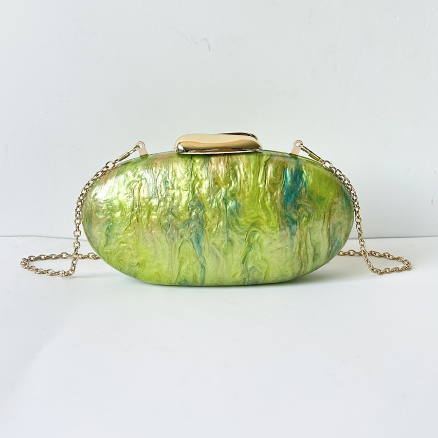 Watermelon Green Acrylic Clutc - огляд і ціна Mini Purse Chain