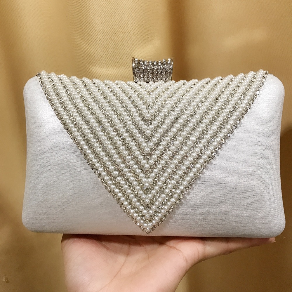 Women Pearl Diamond Beaded Eve - огляд і ціна Mini Purse Chain