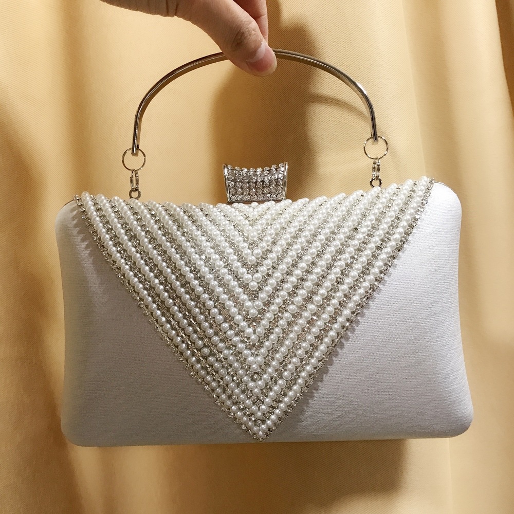 Women Pearl Diamond Beaded Eve - огляд і ціна Mini Purse Chain