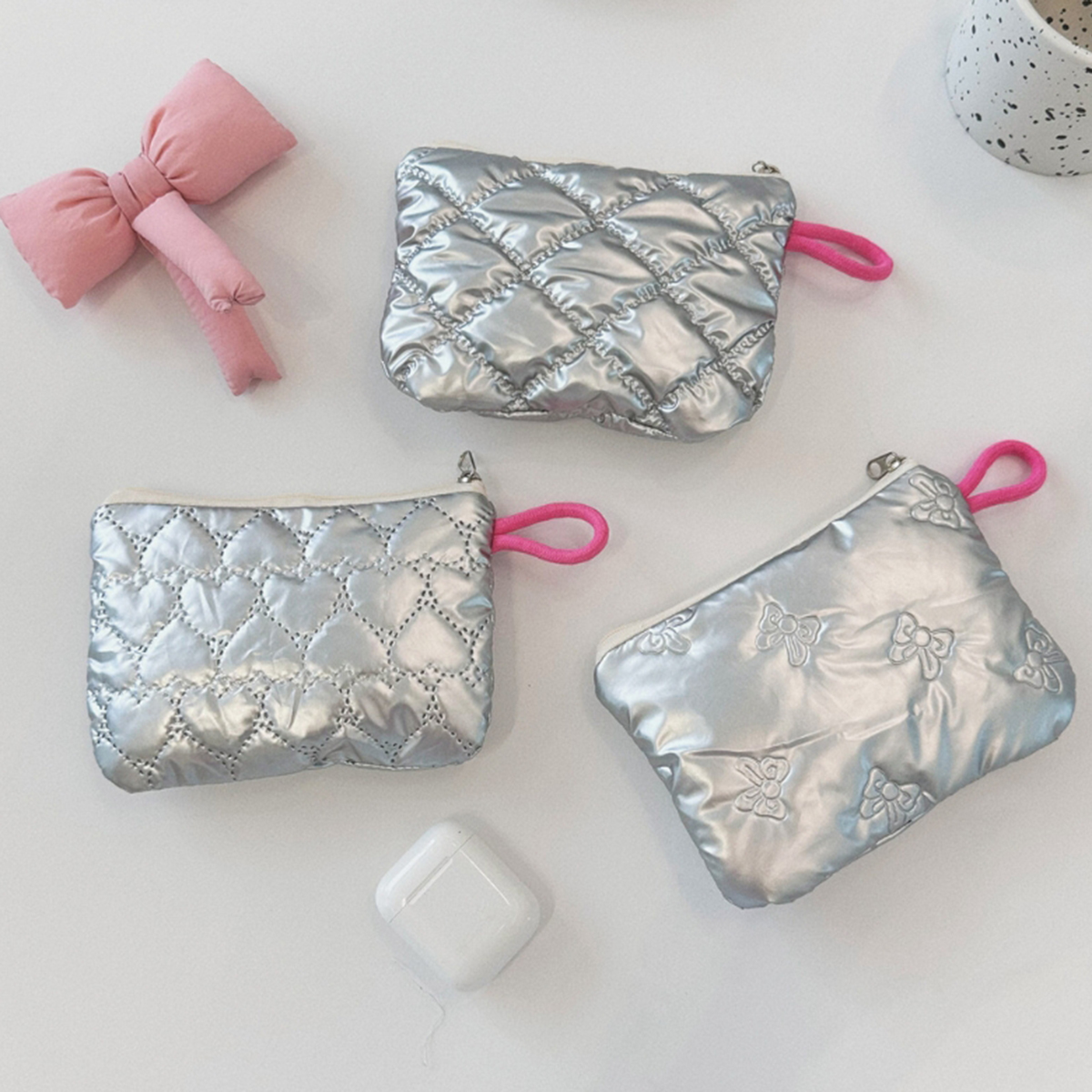 Silver Lingge Bow Pattern Coin - огляд і ціна Women'S Bags At M&S