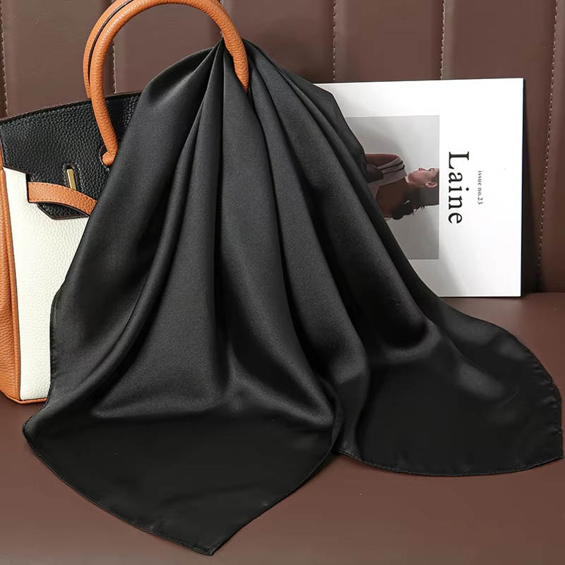 Luxury Solid Color Silk Square - огляд і ціна Women Bags Online