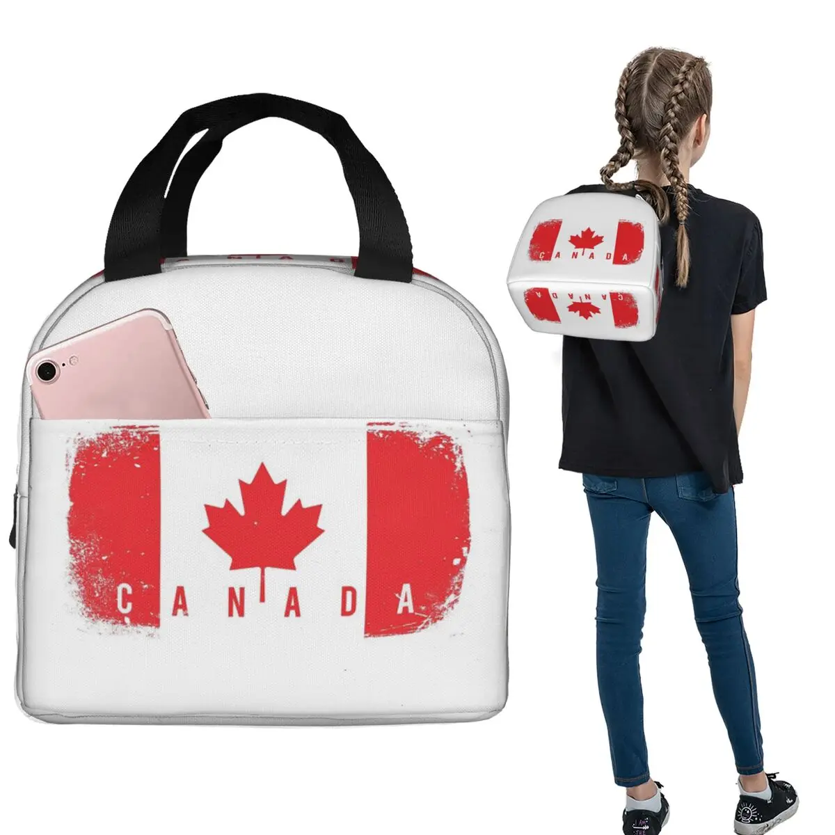 Canada Flag Insulated Lunch Ba - огляд і ціна Women Bags Canada