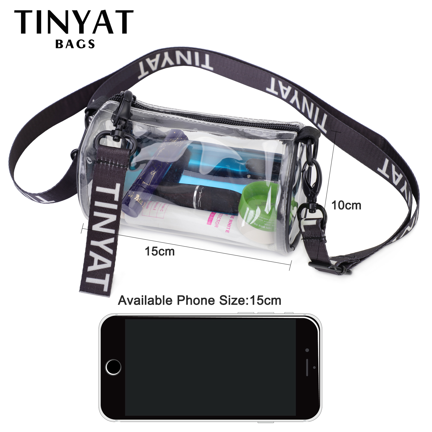 TINYAT Mini Transparent Women  - огляд і ціна Jelly Bag Clear Pvc