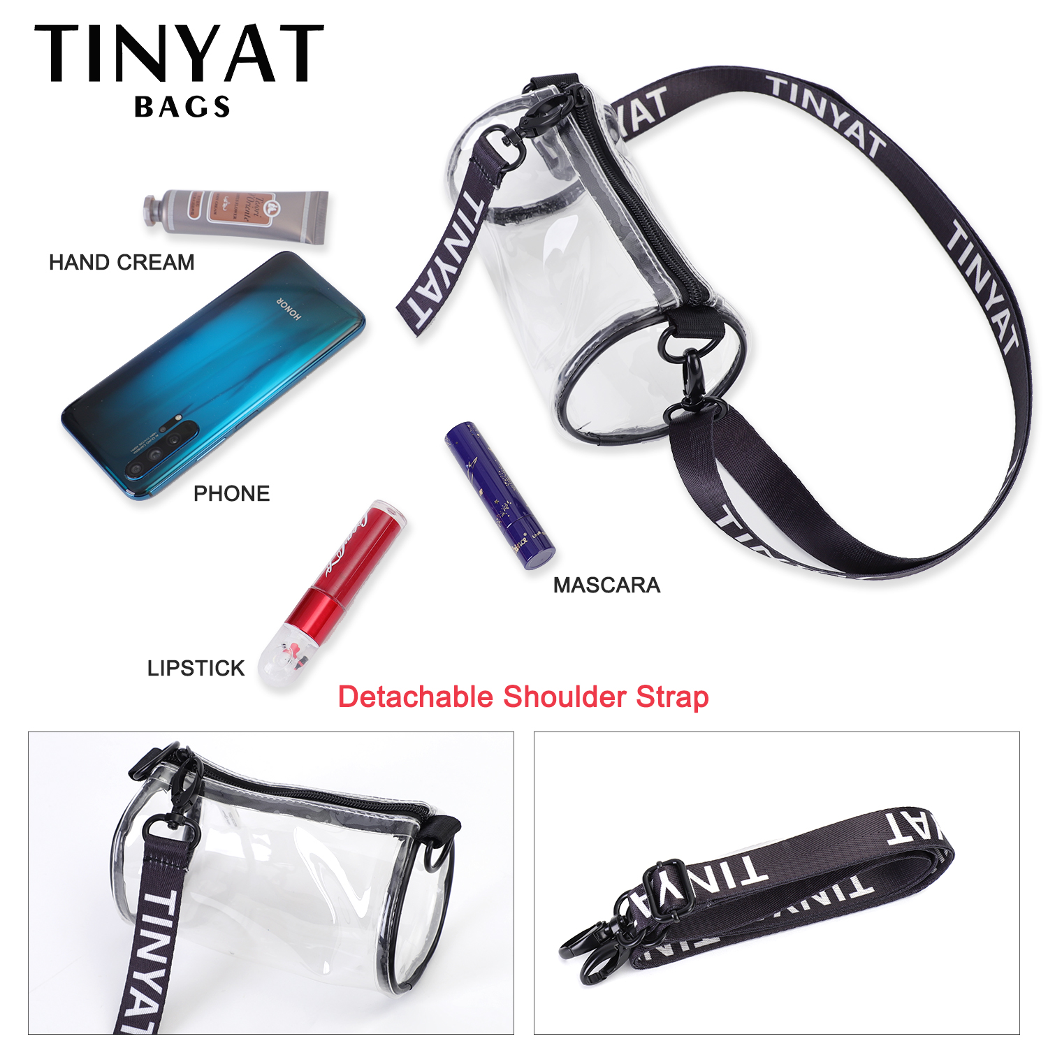 TINYAT Mini Transparent Women  - огляд і ціна Jelly Bag Clear Pvc
