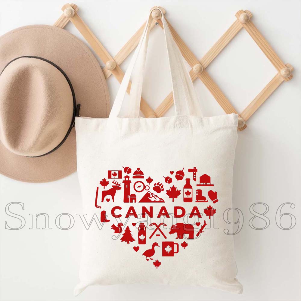 Canada Map Flag Happy Canadian - огляд і ціна Women Bags Canada