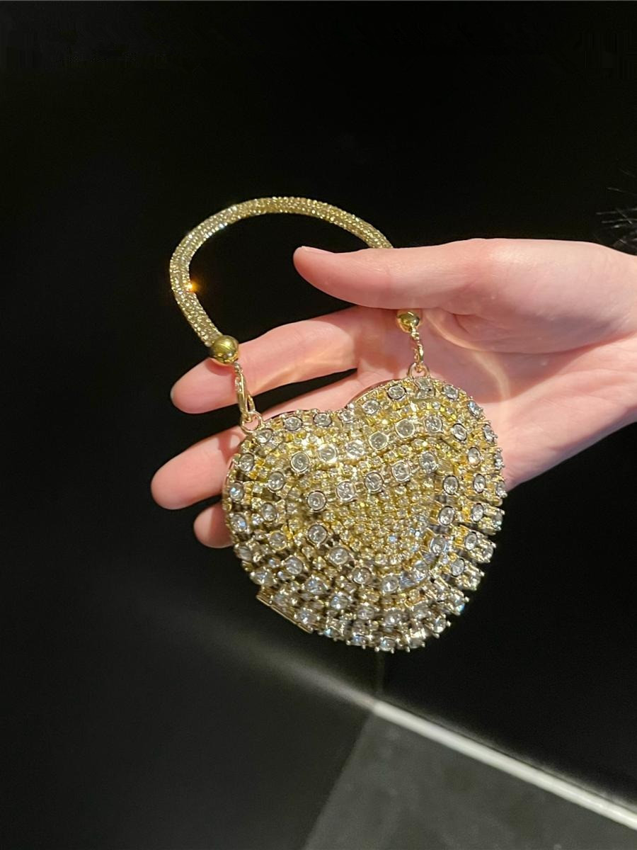 Luxury Small Bling Heart Shape - огляд і ціна Mini Purse Chain