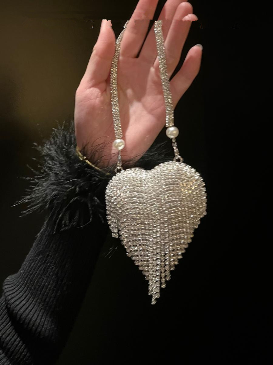 Luxury Small Bling Heart Shape - огляд і ціна Mini Purse Chain