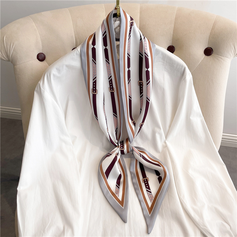 Fashion Print Long Silk Scarf  - огляд і ціна Women Bags Online