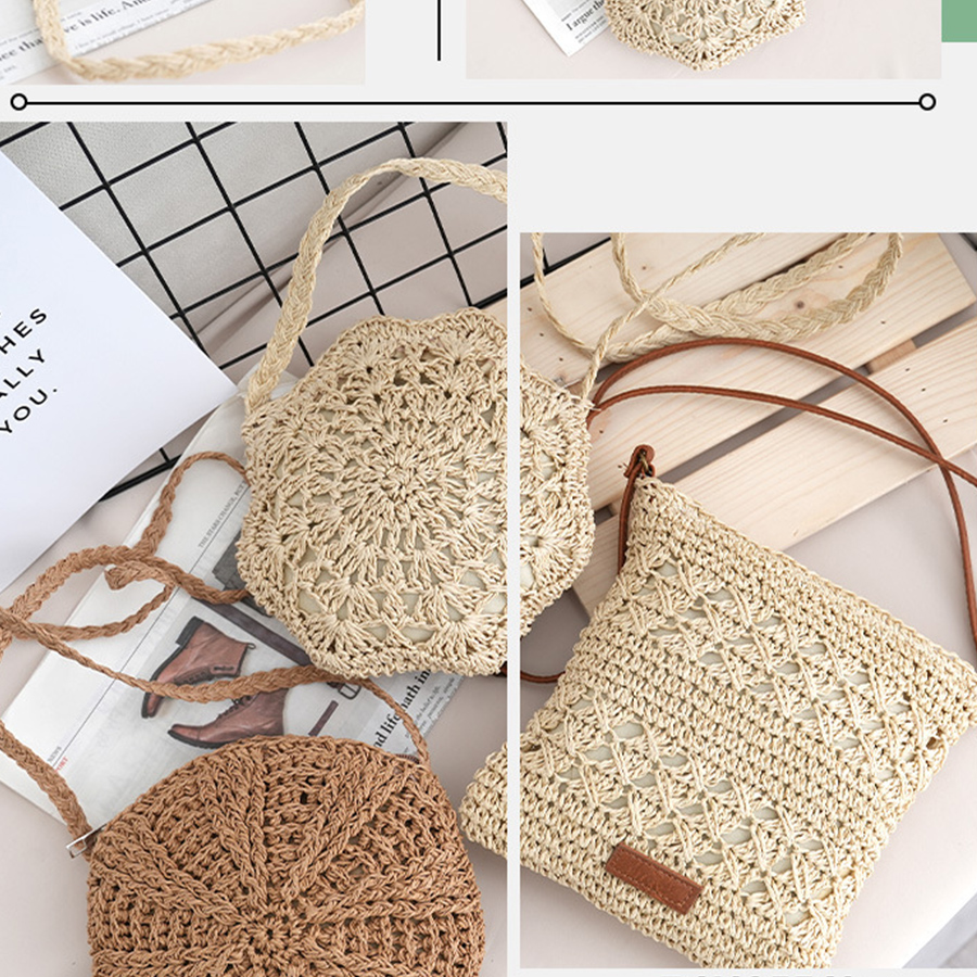 Round Hollow Straw Crossbody B - огляд і ціна Circle Round Bag
