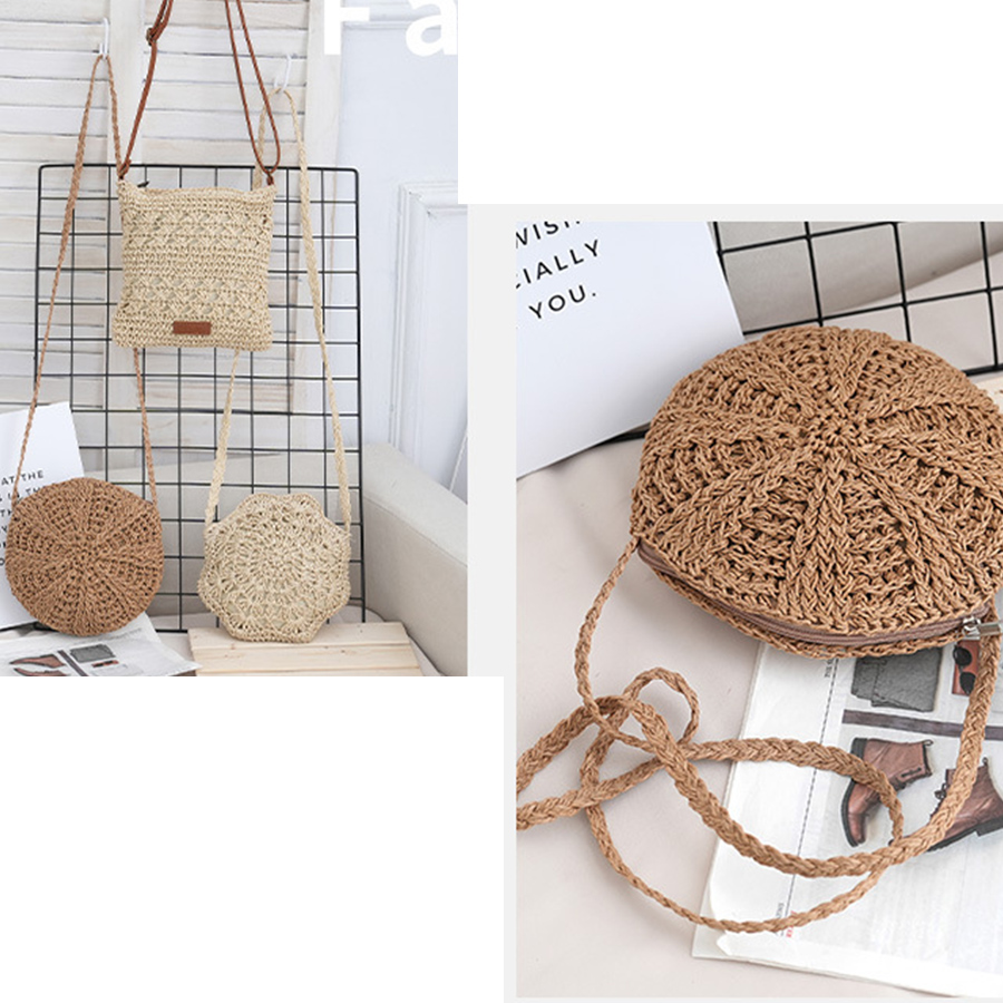 Round Hollow Straw Crossbody B - огляд і ціна Circle Round Bag