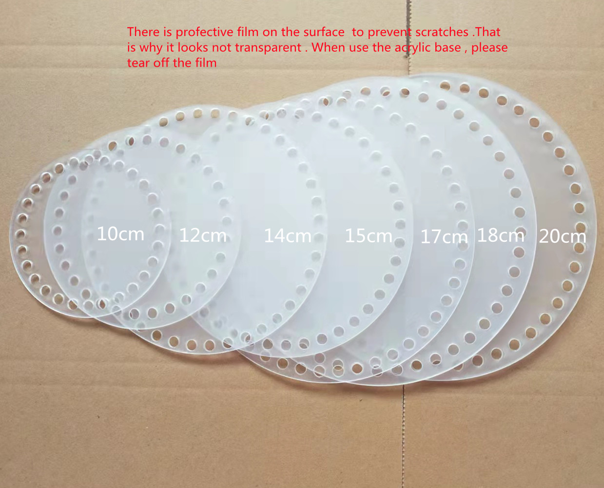 2pcs Round Transparent Acrylic - огляд і ціна Circle Round Bag