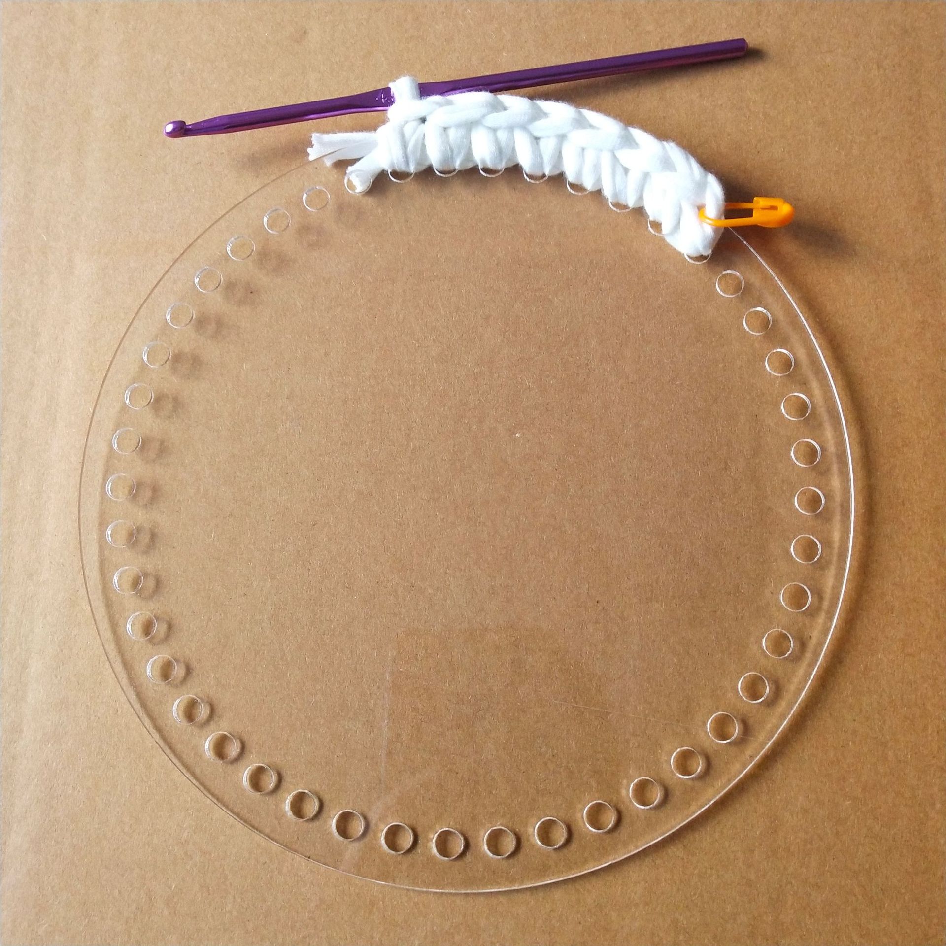 2pcs Round Transparent Acrylic - огляд і ціна Circle Round Bag