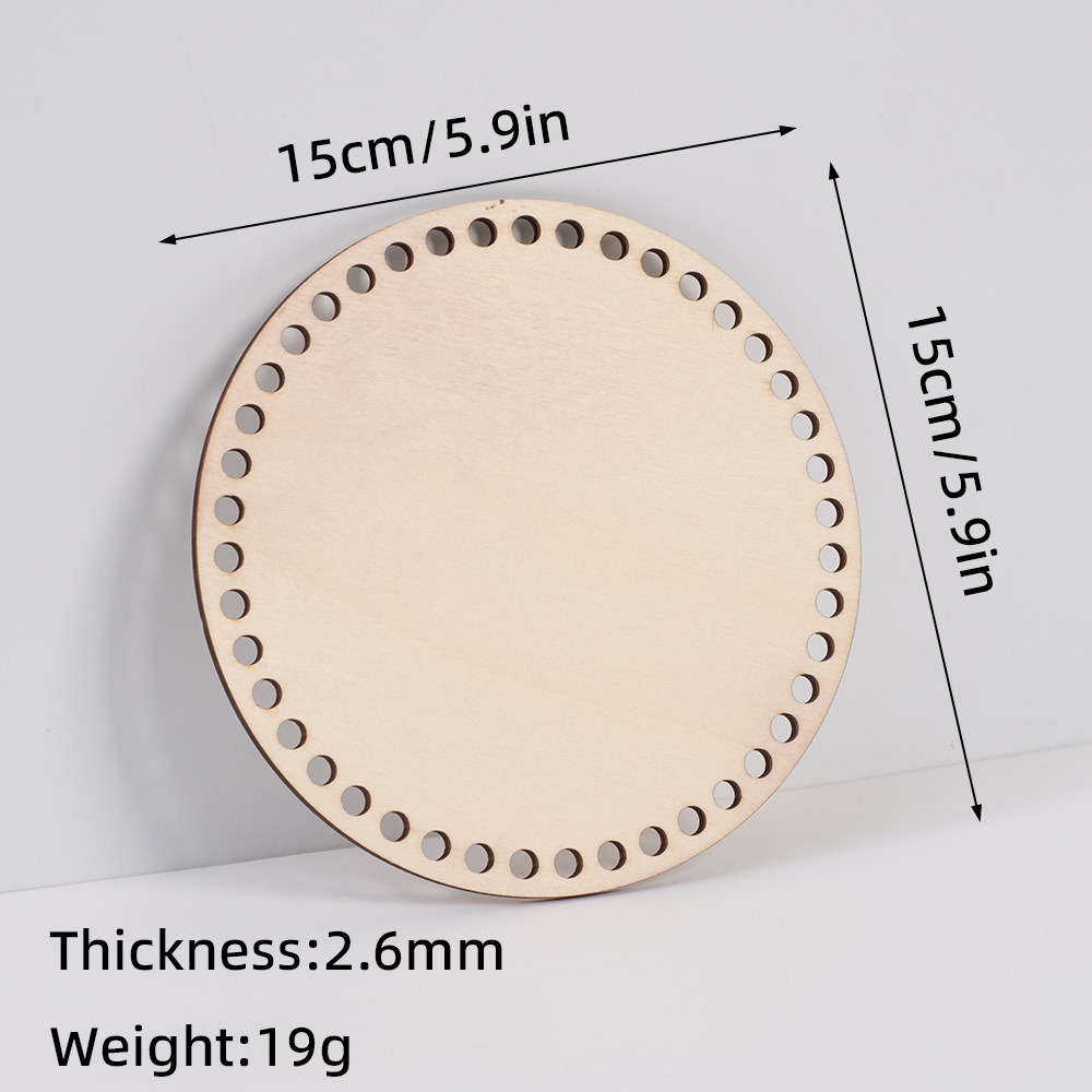 5Pcs Wooden Mini Cross Fixed F - огляд і ціна Circle Round Bag