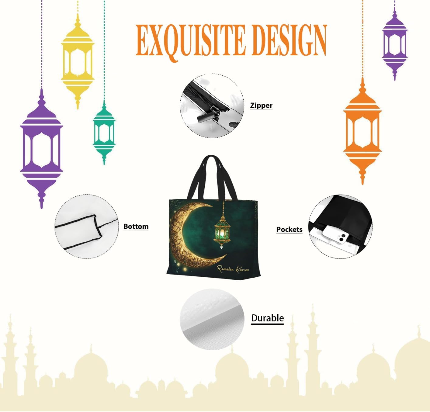 Ramadan Tote Bag Women Eid Mub - огляд і ціна Women Bags For Eid