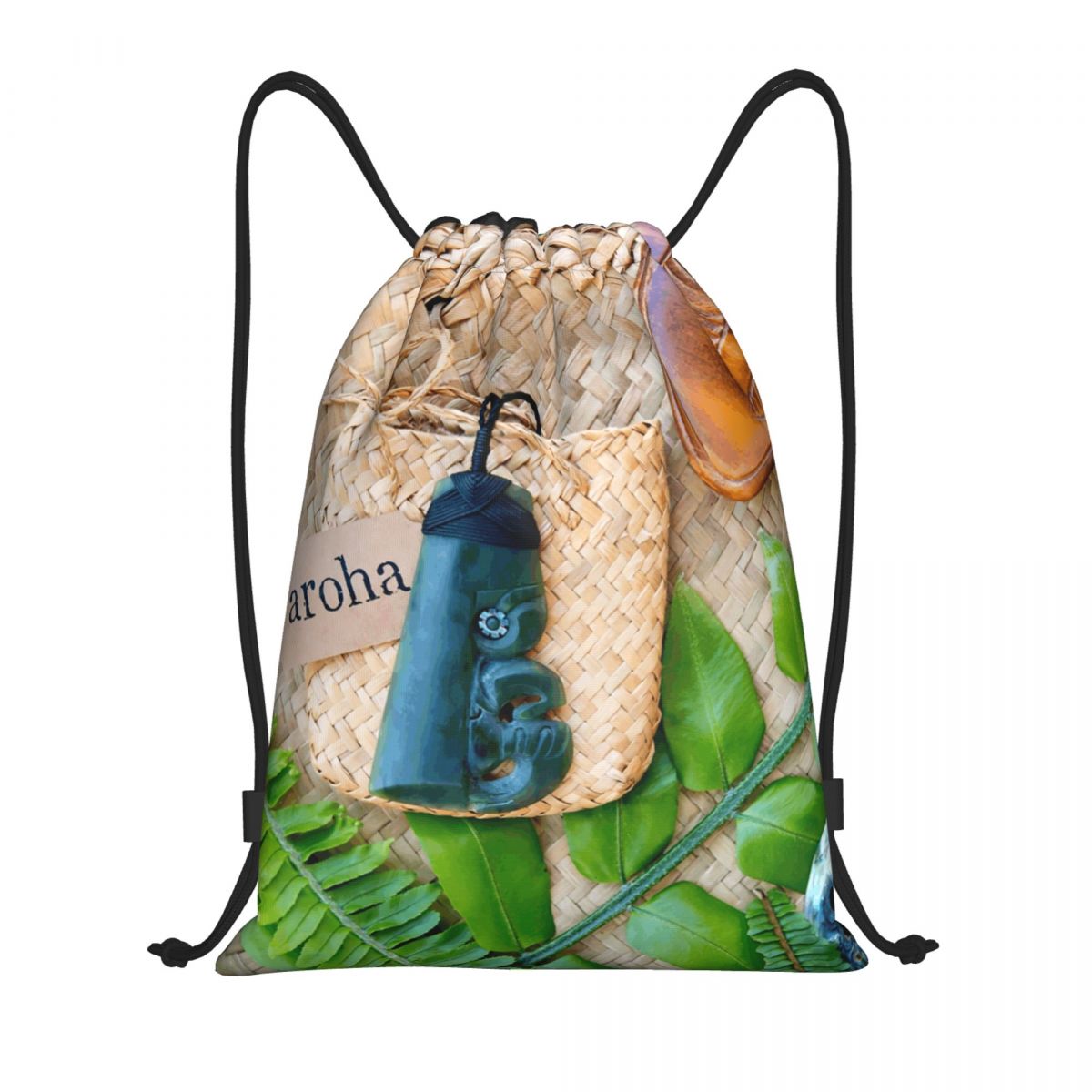 NZ Maoris Theme Drawstring Bag - огляд і ціна Women Bags Nz