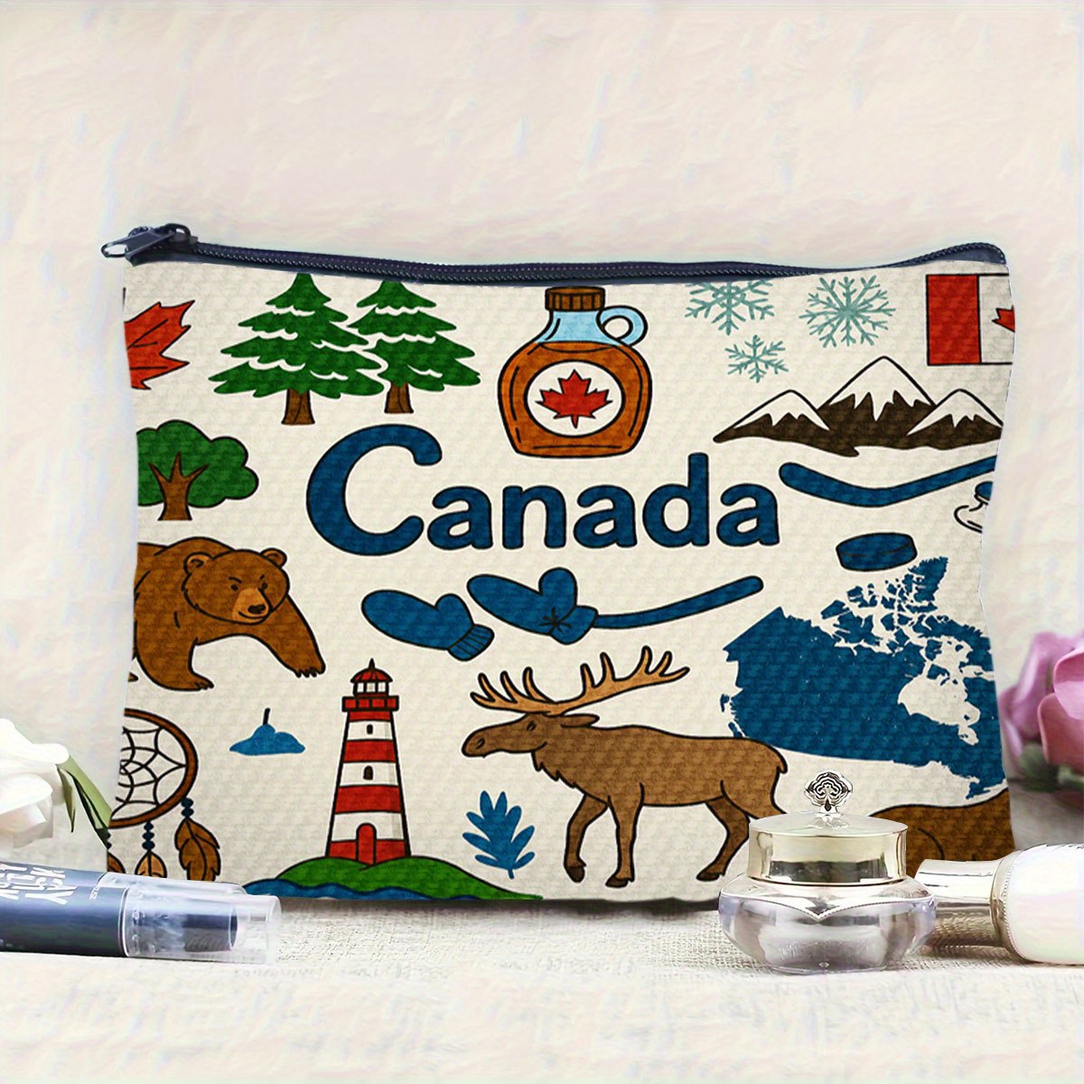 A Canada themed cosmetic bag - - огляд і ціна Women Bags Canada