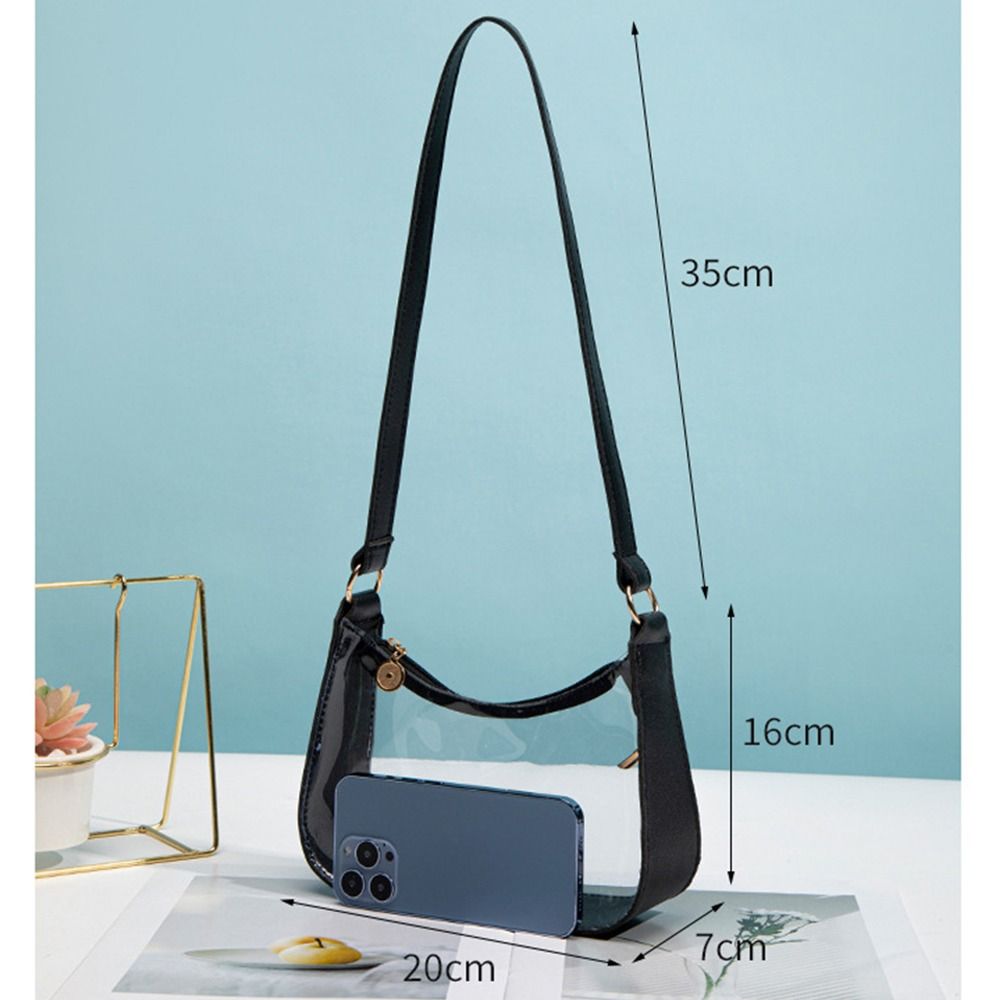 PVC Small Zipper Underarm Purs - огляд і ціна Jelly Bag Clear Pvc