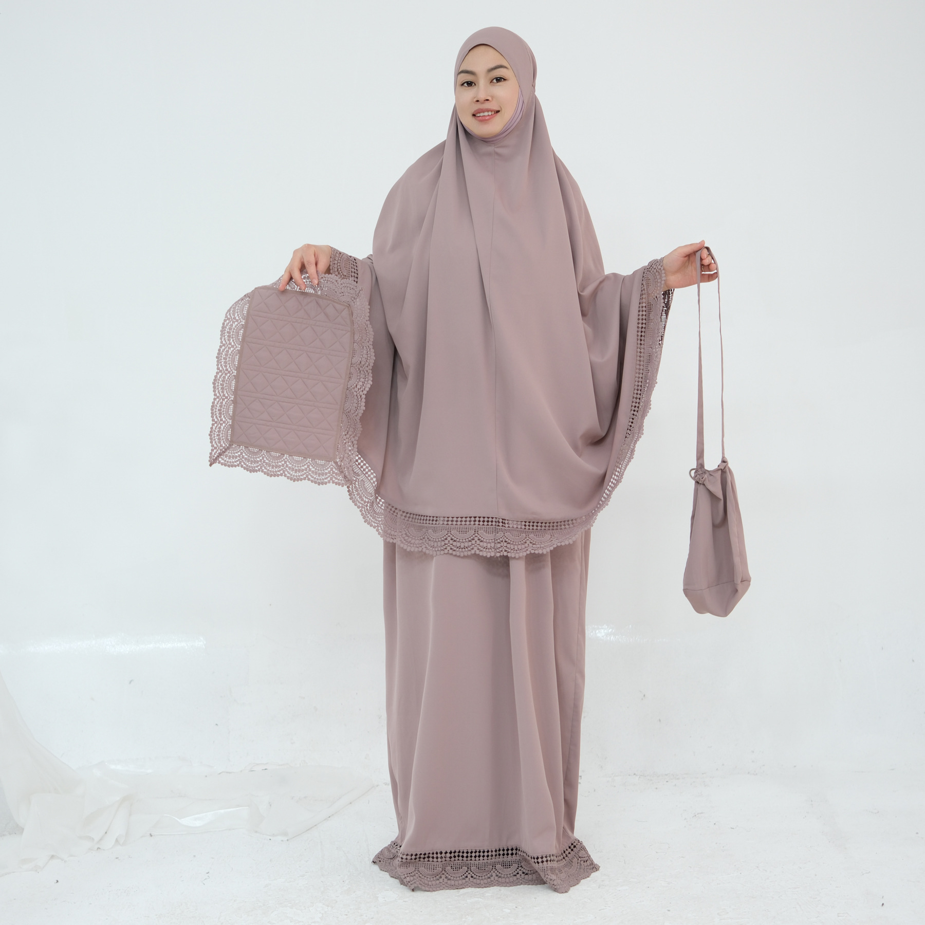 4PCS Muslim Women Prayer Garme - огляд і ціна Women Bags For Eid