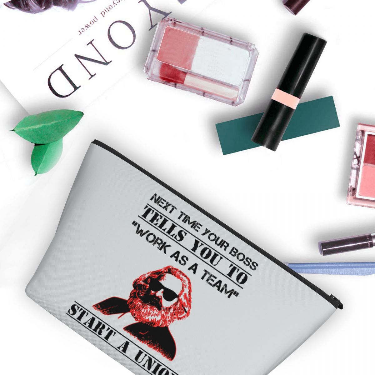 Karl Marx Makeup Bag for Women - огляд і ціна Women'S Karl Bags