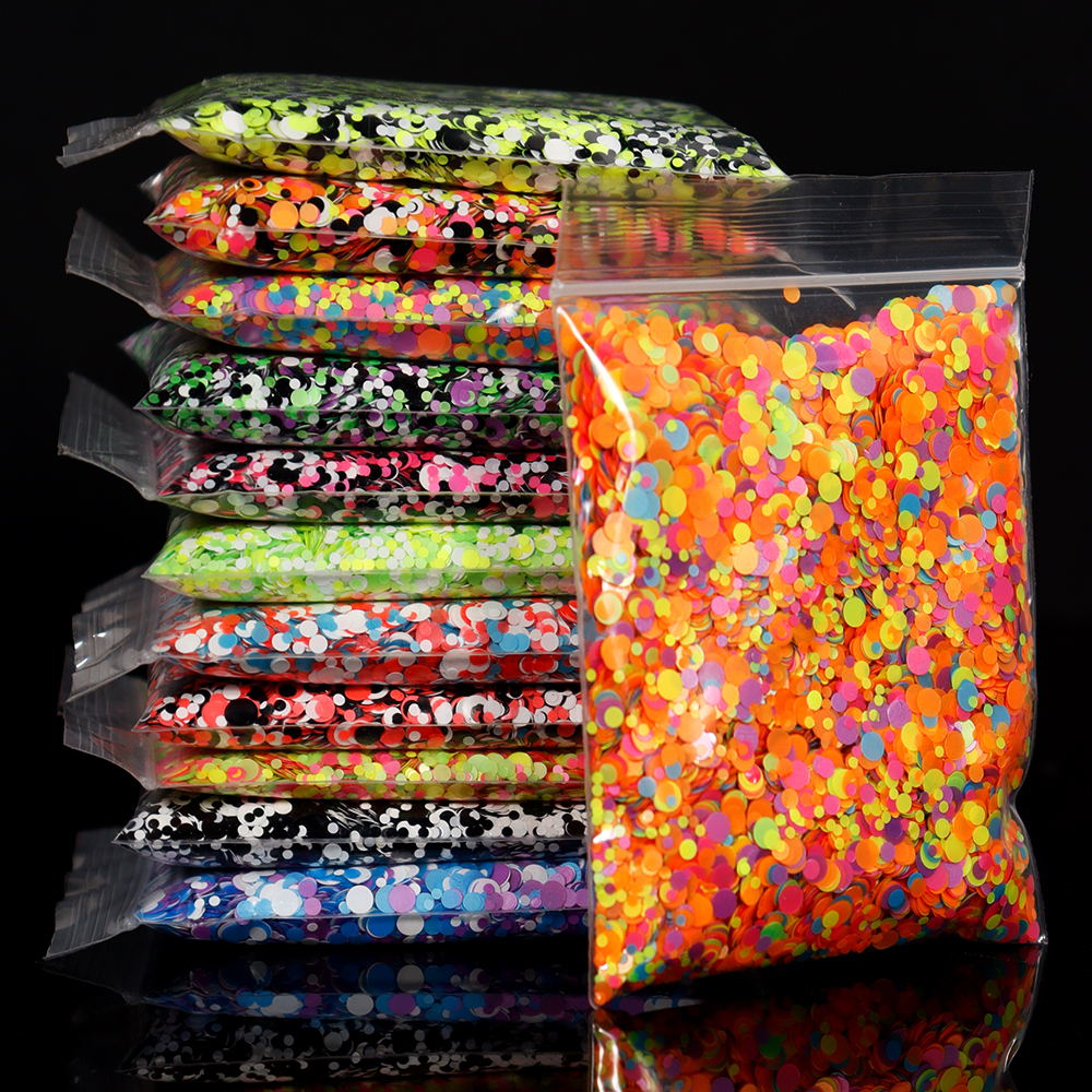 50g/bag Neon Mixed Size Circle - огляд і ціна Circle Round Bag
