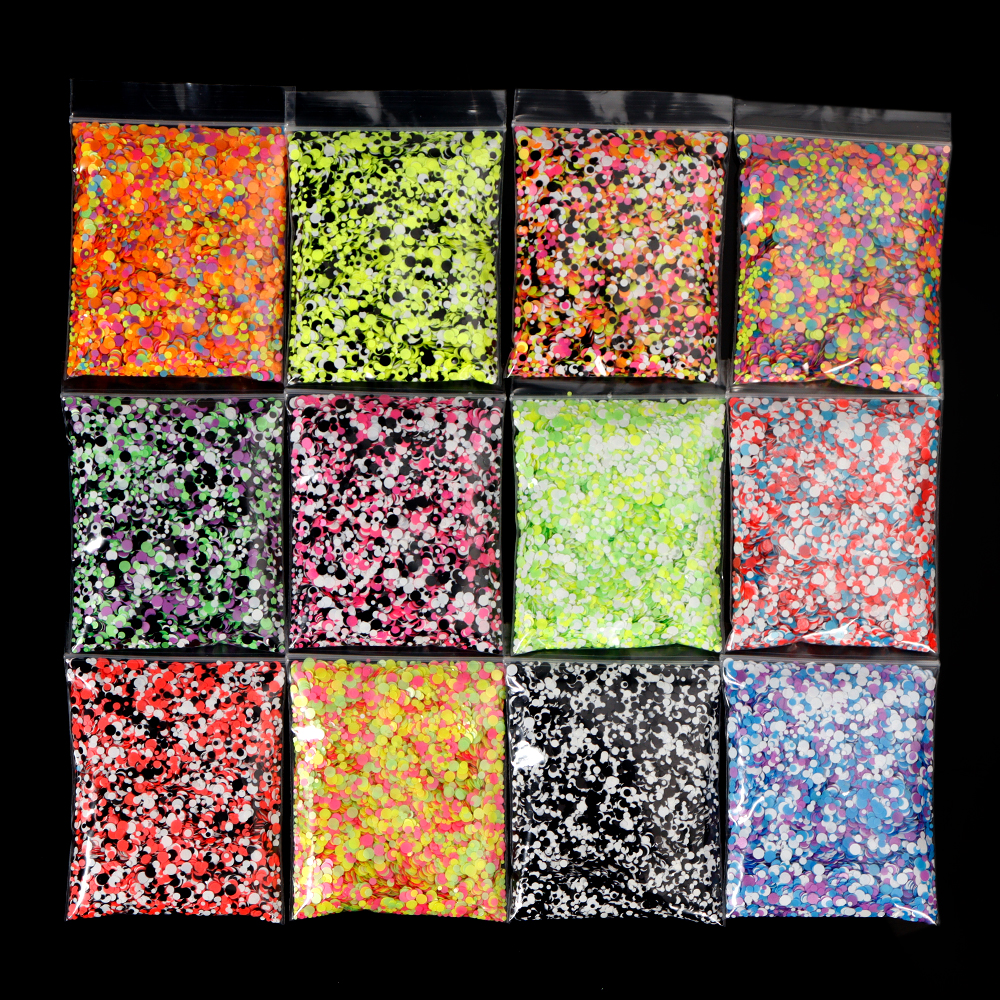 50g/bag Neon Mixed Size Circle - огляд і ціна Circle Round Bag