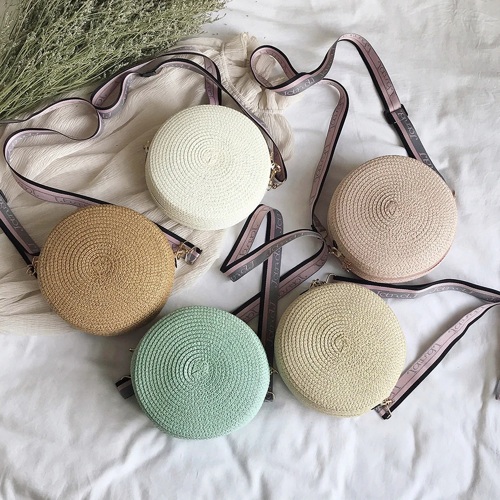 Girl Round Straw Beach Bag Vin - огляд і ціна Circle Round Bag