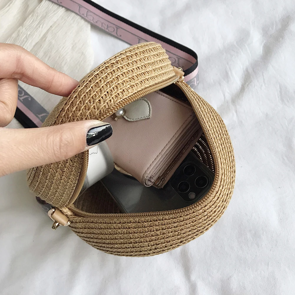 Girl Round Straw Beach Bag Vin - огляд і ціна Circle Round Bag