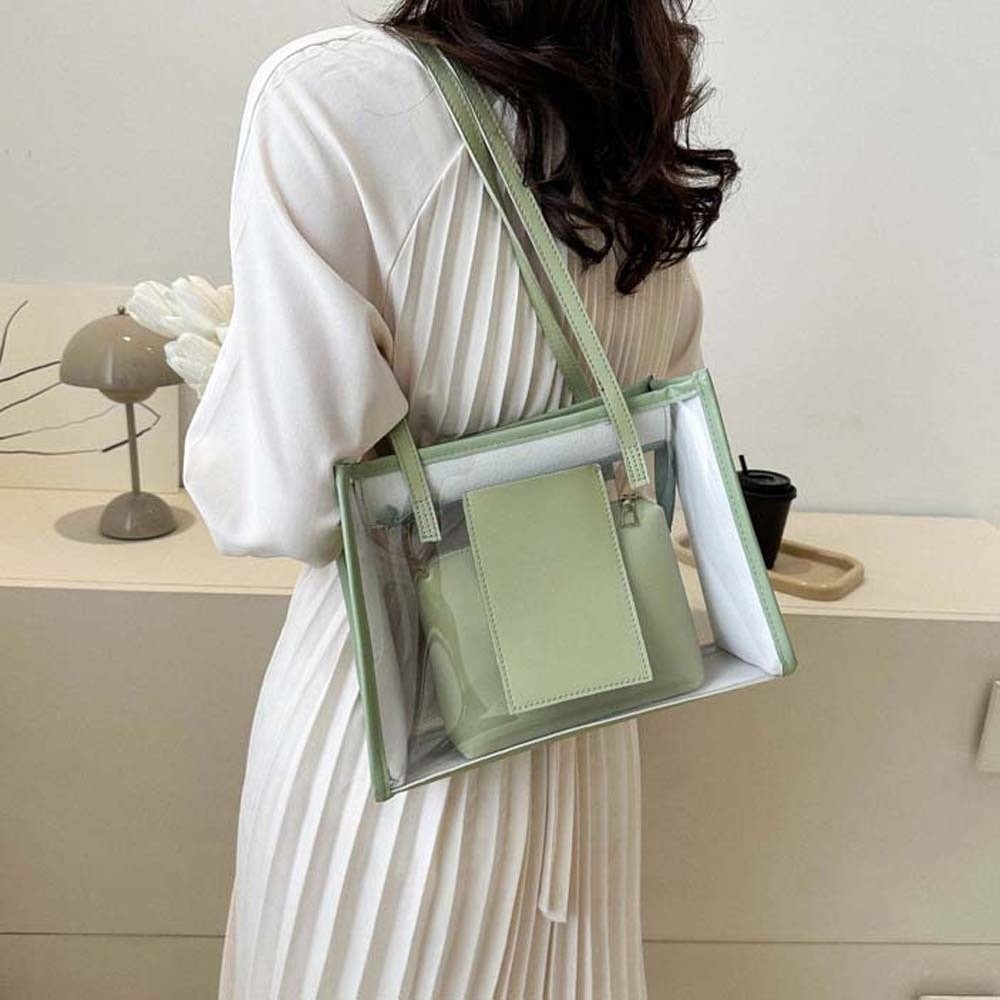 2pcs/set Elegant Transparent J - огляд і ціна Jelly Bag Clear Pvc