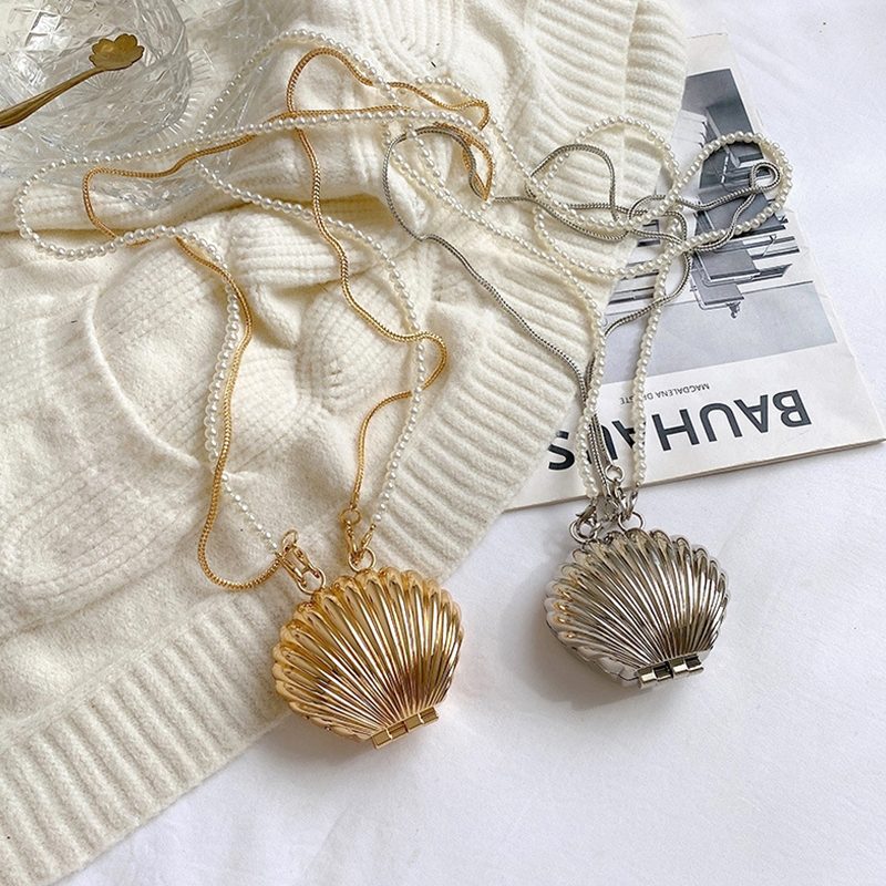 Metal Shell Bag Mini Lipstick  - огляд і ціна Mini Purse Chain