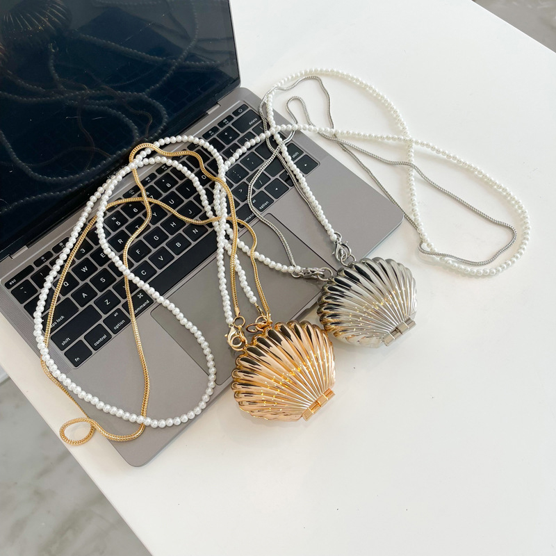 Metal Shell Bag Mini Lipstick  - огляд і ціна Mini Purse Chain