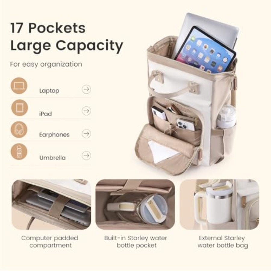Laptop Backpack for Women Work - огляд і ціна Women Bags Large
